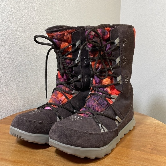 The North Face Thermoball Apres Boots Mulch Brown/Brindle Brown Women's Size 8 - Picture 1 of 11